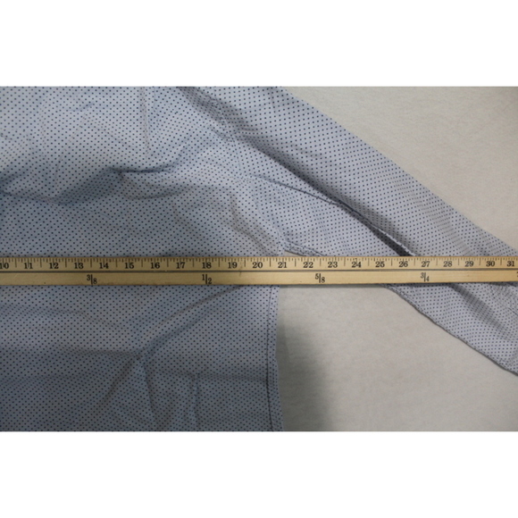 Gap Women Blue Polka Dot Button Down Shirt Long Sleeve Size Small - Picture 5 of 7